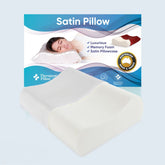 Therapeutic Pillow Satin Beauty Pillow - Contoured Memory Foam